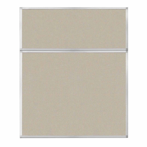 Hush Panel Configurable Cubicle Partition 5' x 6' Sand Fabric